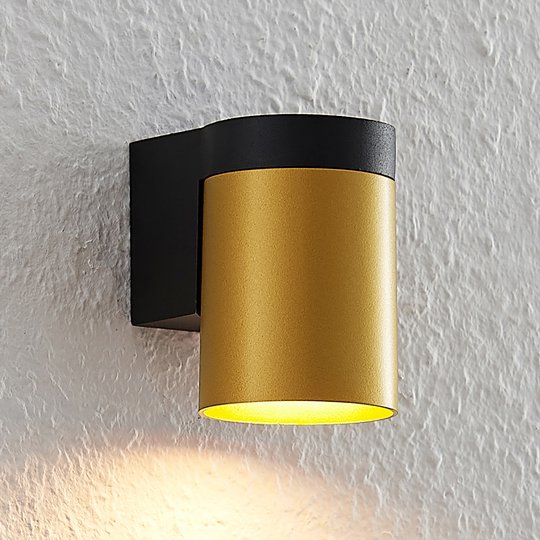 Arcchio Asra vägglampa, 1 lampa, guld
