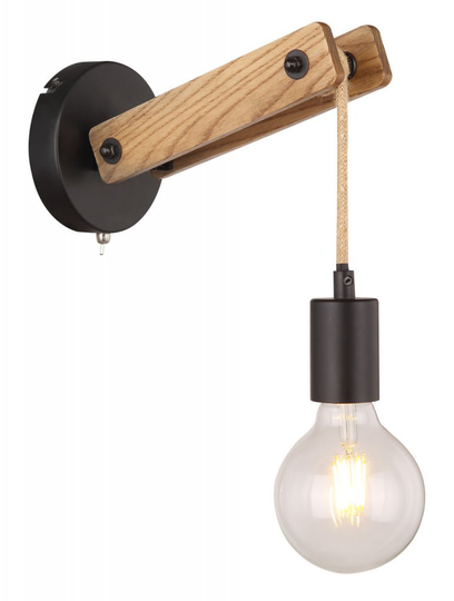 Visso vägglampa (Svart)