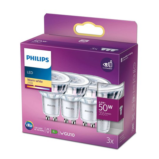 Philips LED-reflektor GU10 4,6 W 827 Eyecomfort