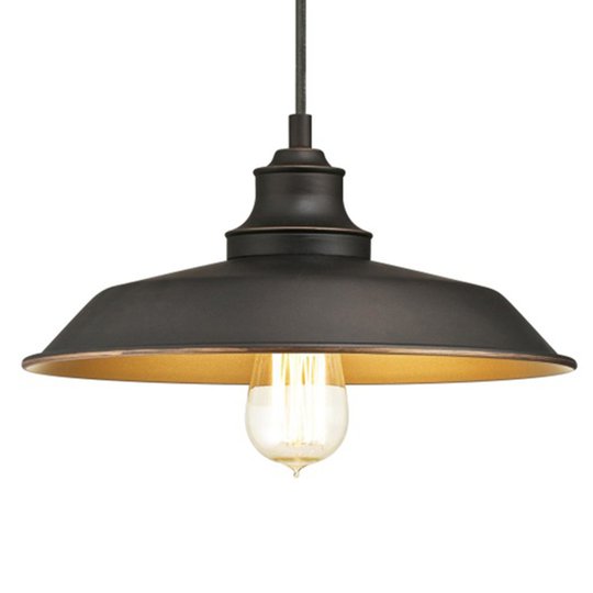 Westinghouse hänglampa Iron Hill, svart, 1 lampa