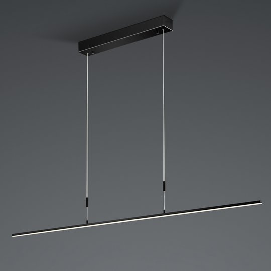 BANKAMP Slim pendel ZigBee dimbar 128 cm svart