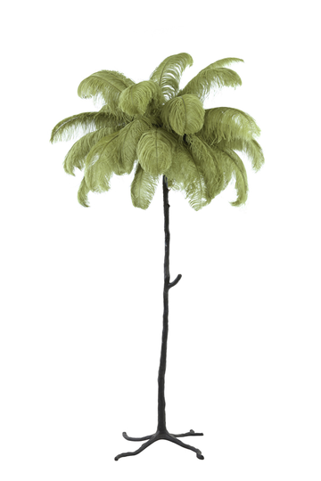 Feather golvlampa (Grön)