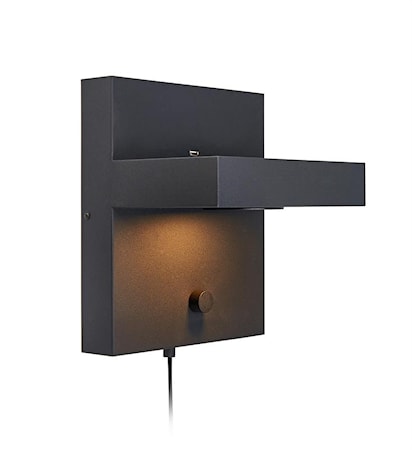 Kubik Vägglampa Svart
