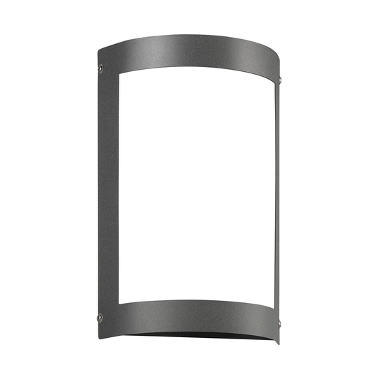 Utomhusvägglampa Aqua Marco utan raster, antracit