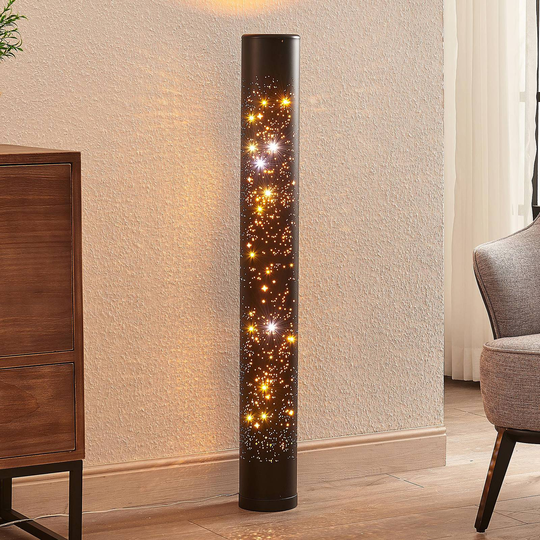 Lindby Lengla LED-golvlampa i svart