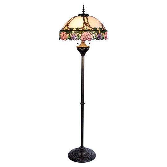 Sagolik golvlampa Emily, Tiffanystil