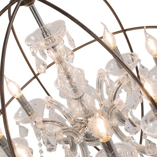 Ljuskrona CR120, 8 lampor, med glasfiberkabel