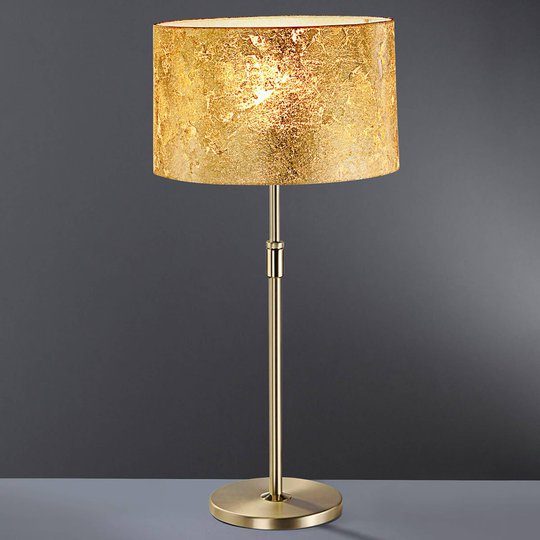 Bordslampa Loop med bladguld 55-75 cm hög