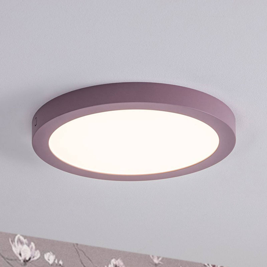 Paulmann LED-panel Abia, rund Ø 30 cm, syren