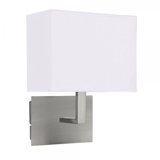 Rektangel vägglampa (Borstat stål)