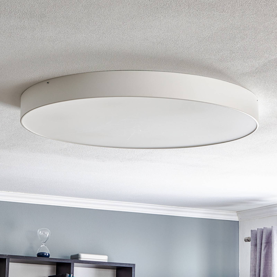 Taklampa Dayton i vitt Ø 75 cm
