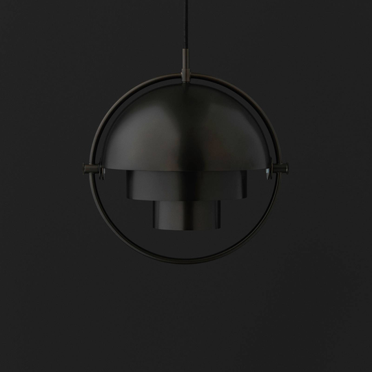 GUBI Multi-Lite hänglampa svart/svart 32 cm