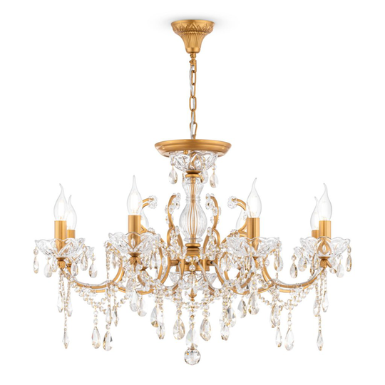Sevilla kristall 76cm (Mässing/guld)