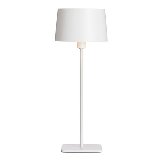 Bordslampa Cuub av metall, vit