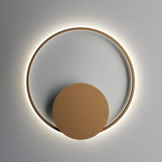 Fabbian Olympic LED-vägglampa Ø 60 cm brons