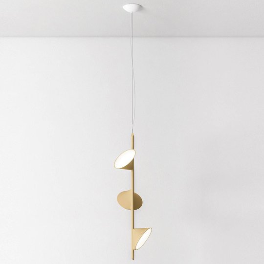 Axolight Orchid LED-hänglampa, 3 lampor sand