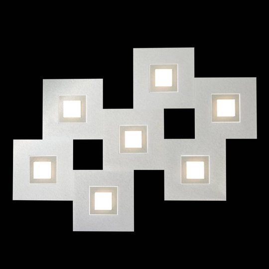 GROSSMANN Karree LED-taklampa, 7 ljus, champagner