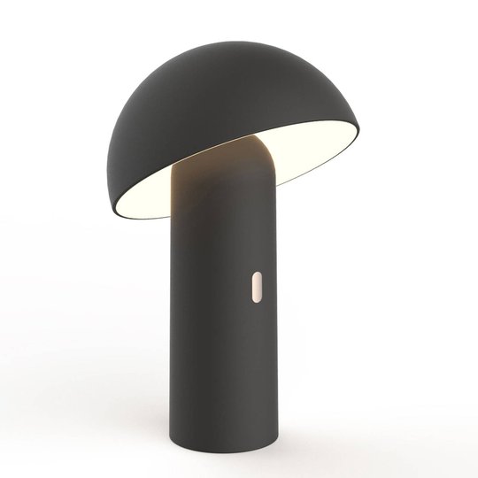 Newgarden Enoki LED-bordslampa med batteri, svart