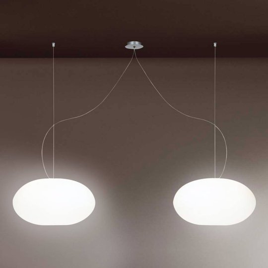 Designerhänglampa AIH 28 cm, vit glänsande