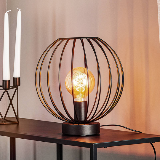 Bordslampa Cumera med burskärm, Ø 30 cm