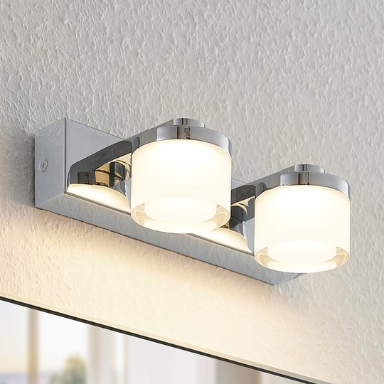 Arcchio Kejan LED-vägglampa IP44 2 lampor bred