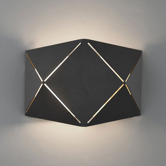 LED-vägglampa Zandor i svart, bredd 18 cm