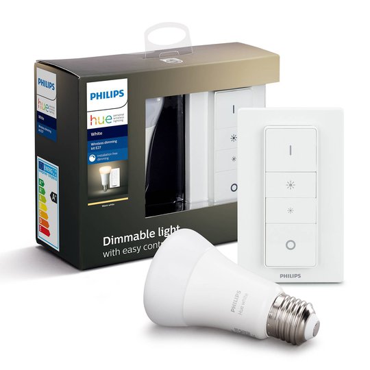 Philips Hue White 9 W E27 med dimbrytare