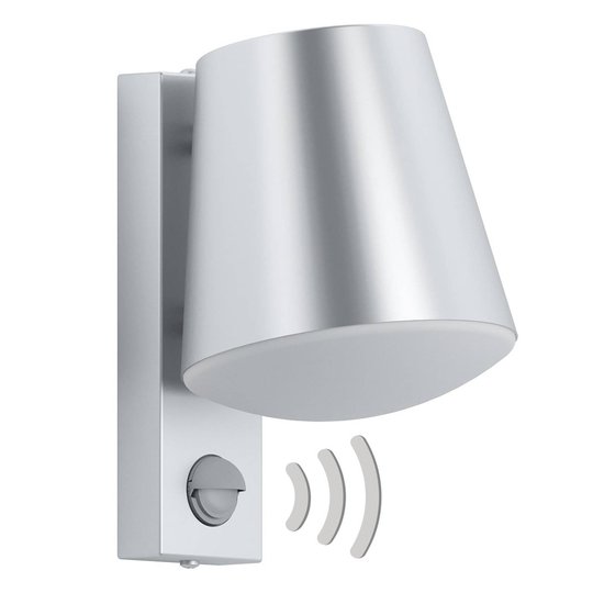 Utomhusvägglampa Caldiero av rostfritt stål sensor