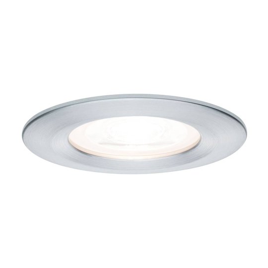 Paulmann LED-spot Nova rund, IP44 dimbar aluminium