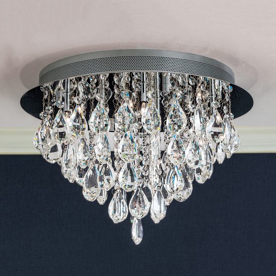 HELENE - taklampa med blykristall, 45 cm