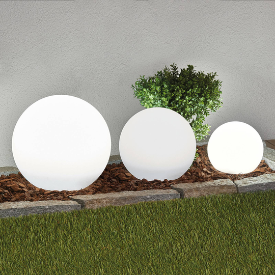 Set om 3 LED-solarlampor Lago, kulor