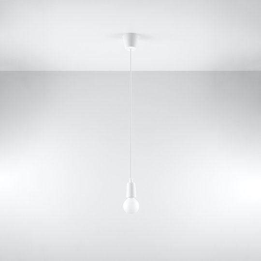 Hänglampa Brasil, vit, 1 lampa