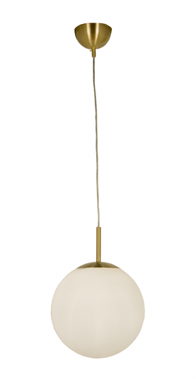 Opal 30cm taklampa (Mässing/guld)