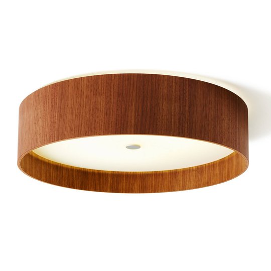 Lara wood – LED-taklampa i nötträ 55 cm