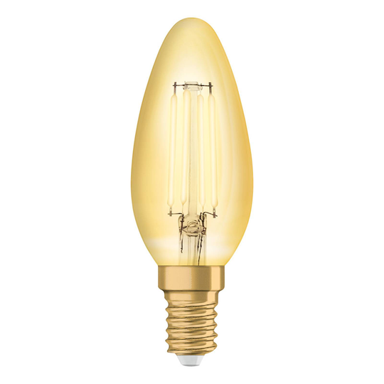 OSRAM LED-lampa E14 4 W vintage Classic 824 guld