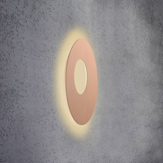 Escale Blade Open LED-vägglampa, rosé, Ø 59 cm