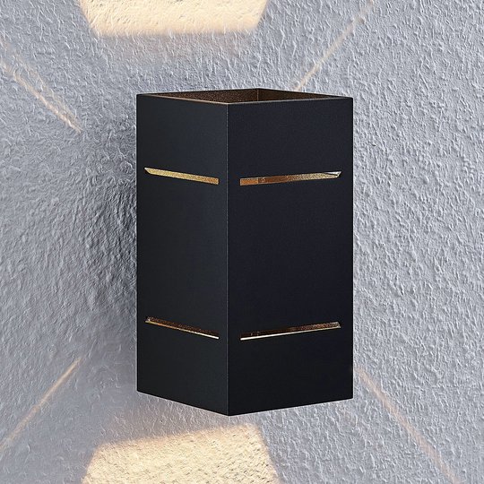 Lindby Sita vägglampa av aluminium, svart