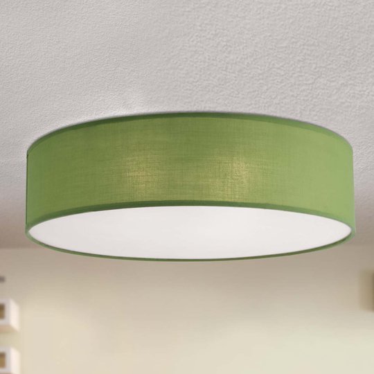 Grön textil-taklampa Jitendra