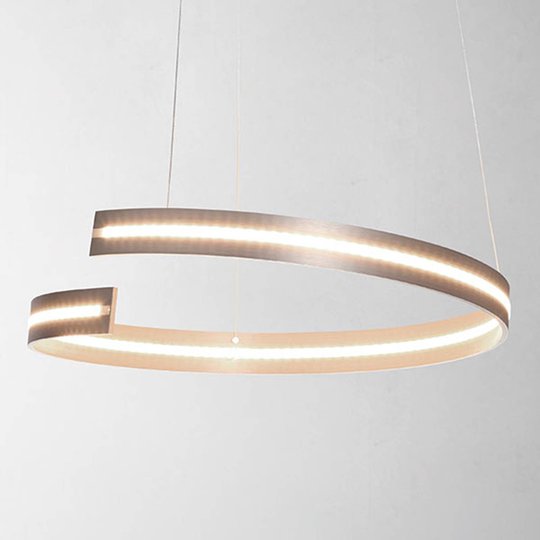 Bopp Break – LED-hänglampa, 40 cm aluminium