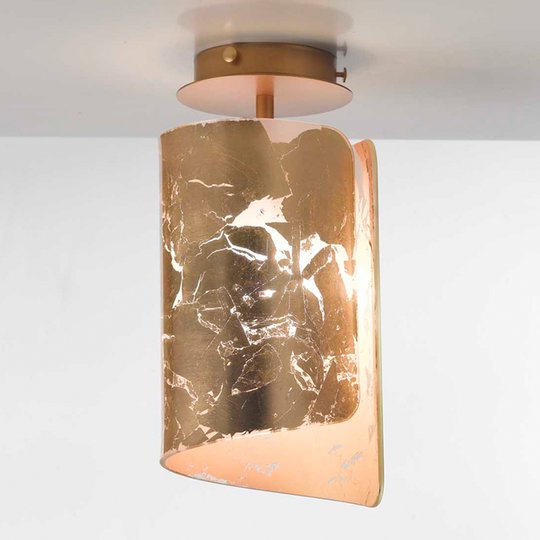 Förgylld, drömlik taklampa Papiro