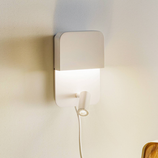 2 strömbrytare – funktionell LED-vägglampa Luigi