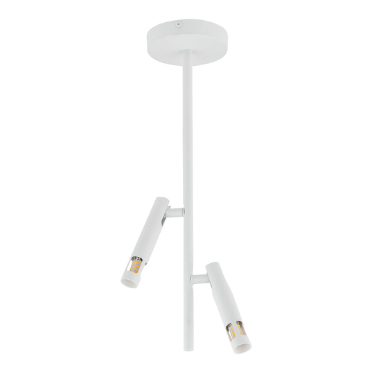 Takspot Leda Mini 2, 2 lampor, vit