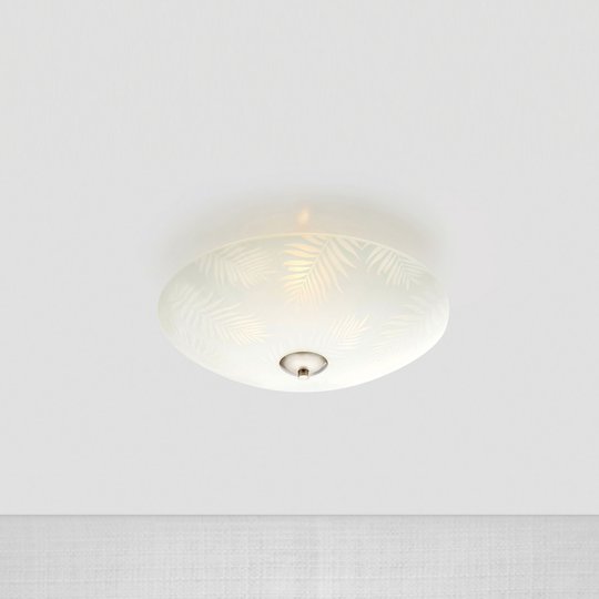 Taklampa Blad av glas, Ø 35 cm