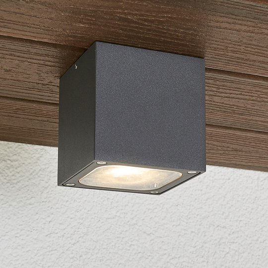 Kubformad LED-utomhustaklampa Tanea, IP54