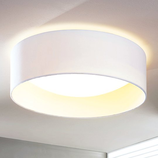 LED-taklampa Franka, vit, 41,5 cm