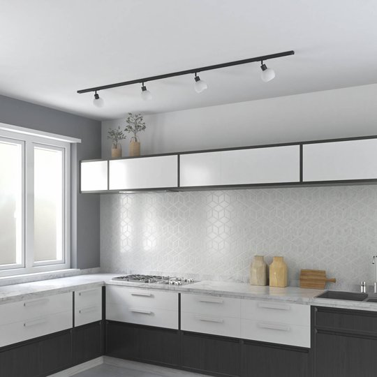 Lindby Jeanit 1-fas LED-skena, svart