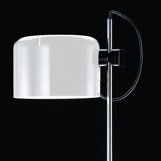 Oluce Coupé - tidslös designgolvlampa vit