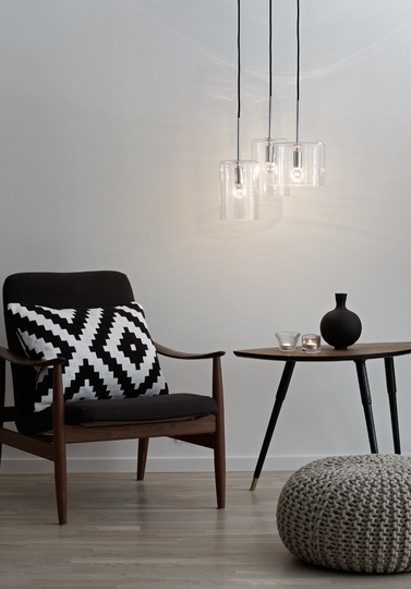 ROCKFORD - Pendant Clear/Chrome