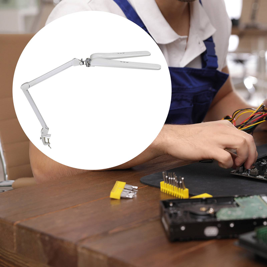 LED-klämlampa MAULcraft duo, dimbar