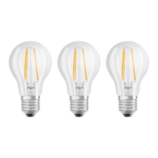 OSRAM LED-lampa E27 Classic 840 klar 3-pack